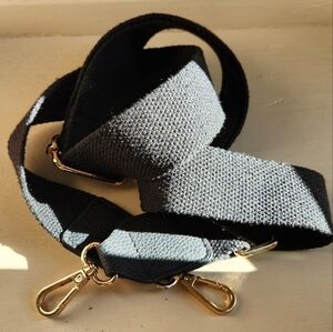 UNBRANDED EUC BLACK CROSSBODY/BAG STRAP 55" REPLACEMENT, ADJUSTABLE